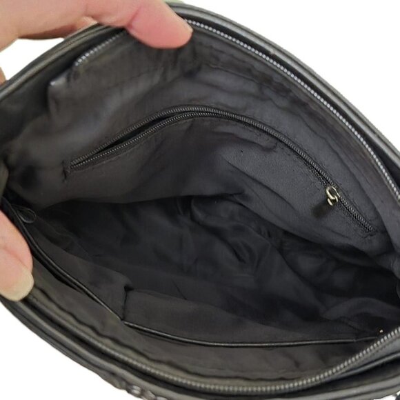 Leather fringe handbag cross body - Picture 7 of 8